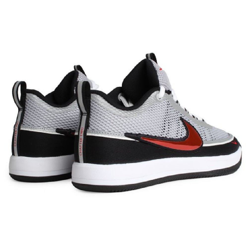 Men's Nike Book 2 SP "Spiridon" Metallic Silver/Sport Red (IQ0050 001)