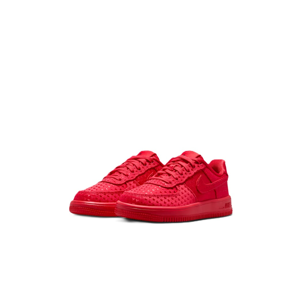 Little Kid's Nike Force 1 Low Lace 'Valentine's Day' University Red/University Red