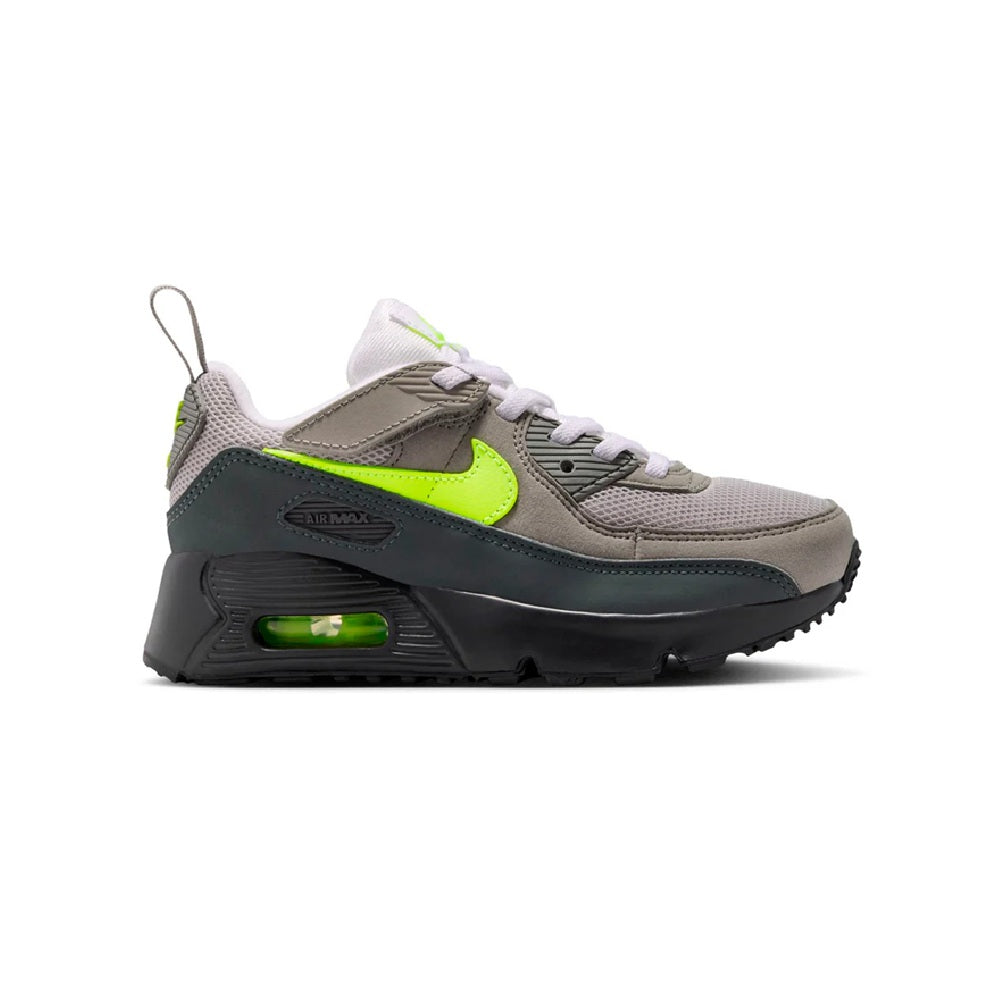 Little Kid's Nike Air Max 90 Black/Neon Yellow-Anthracite (IQ9026 001)