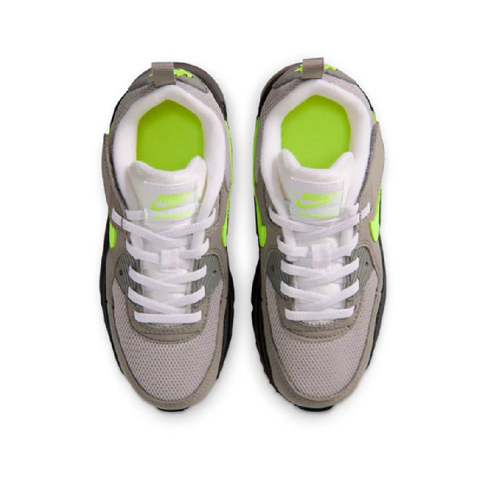 Little Kid's Nike Air Max 90 Black/Neon Yellow-Anthracite (IQ9026 001)