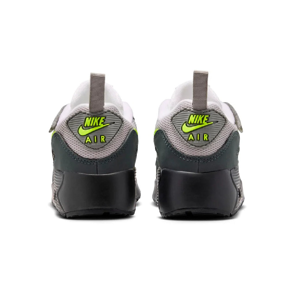 Little Kid's Nike Air Max 90 Black/Neon Yellow-Anthracite (IQ9026 001)