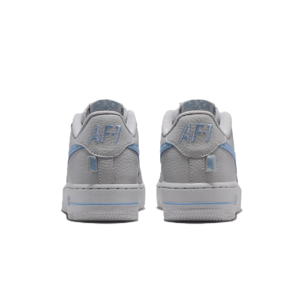 Big Kid's Nike Air Force 1 Low Js Wolf Grey/Work Blue (IR0270 004)