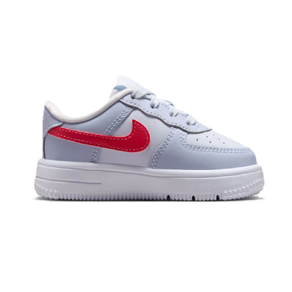Toddler's Nike Force 1 Low Lace Football Grey/Tropical Pink (IR0594 001)