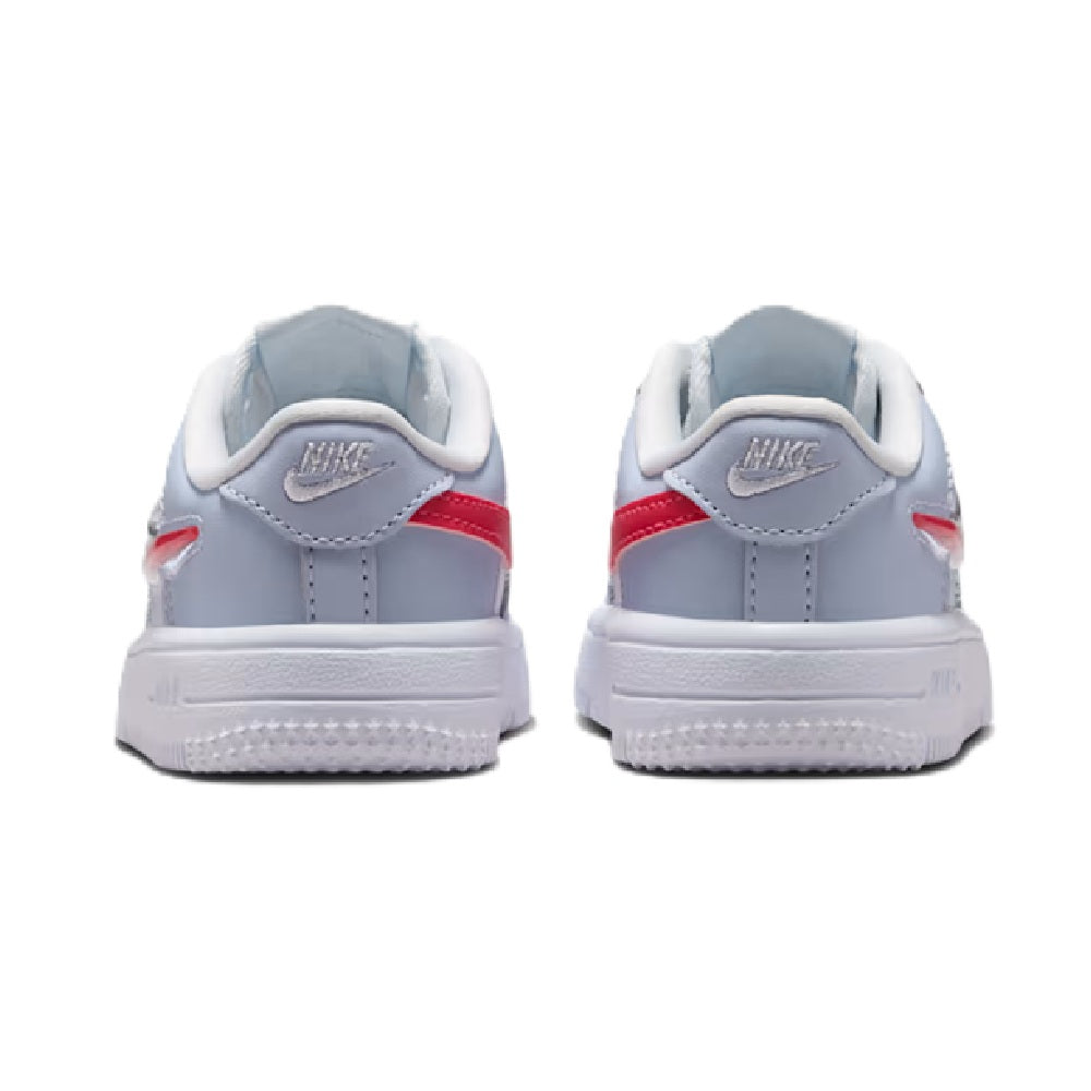 Toddler's Nike Force 1 Low Lace Football Grey/Tropical Pink (IR0594 001)
