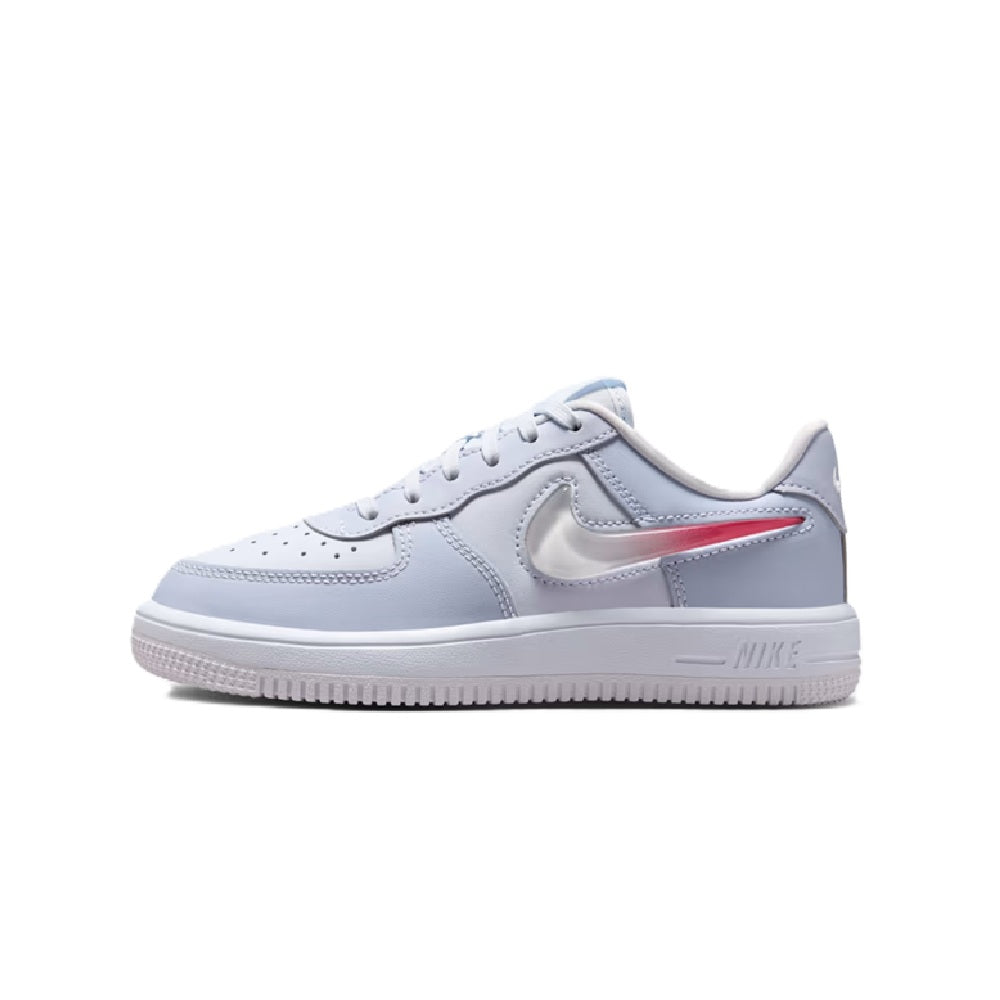 Little Kid's Nike Force 1 Low Lace JES Grey/Tropical Pink (IR0596 001)