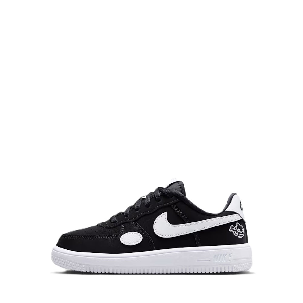 Little Kid's Nike Force 1 Low Lace Lil Black/White (IR1303 001)