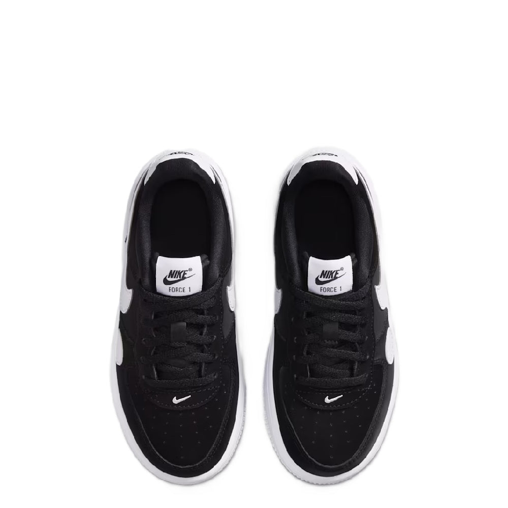 Little Kid's Nike Force 1 Low Lace Lil Black/White (IR1303 001)