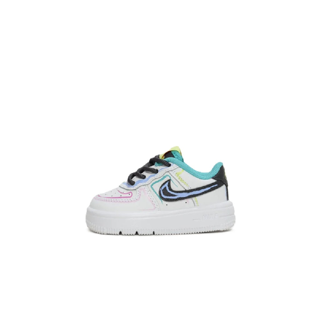 Toddler's Nike Force 1 Low BT Lace White/Anthracite-Hyper Pink (IR1822 100)