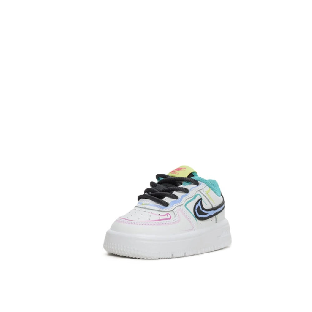 Toddler's Nike Force 1 Low BT Lace White/Anthracite-Hyper Pink (IR1822 100)