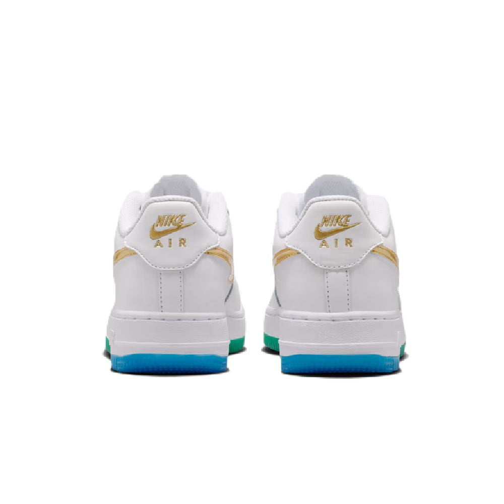 Big Kid's Nike Air Force 1 WC White/Metallic Gold-Soar (IR3538 100)