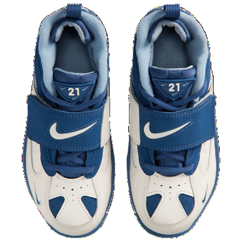Little Kid's Nike Air Diamond Turf II Sail/Mystic Navy-Blue Grey (IR4726 100)