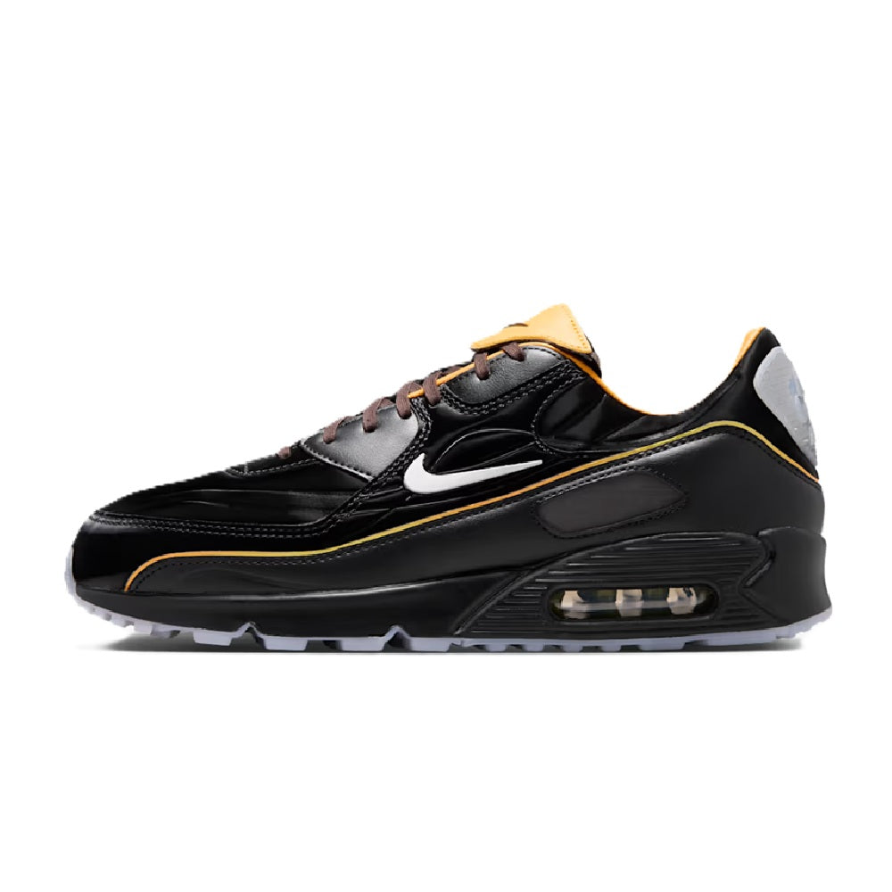 Men's Nike Air Max 90 SE "Mercurial" Blk/Wht-Gold Leaf-Pear (IR5903 010)