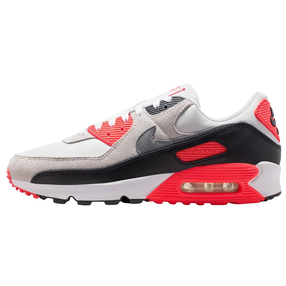 Men's Nike Air Max 90 QS "Infrared 3M" White/Particle Grey (IU1055 100)