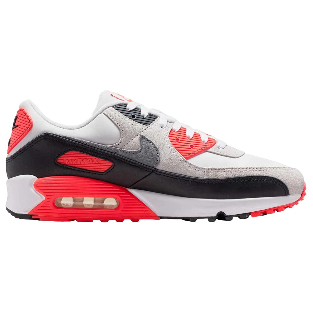 Men's Nike Air Max 90 QS "Infrared 3M" White/Particle Grey (IU1055 100)