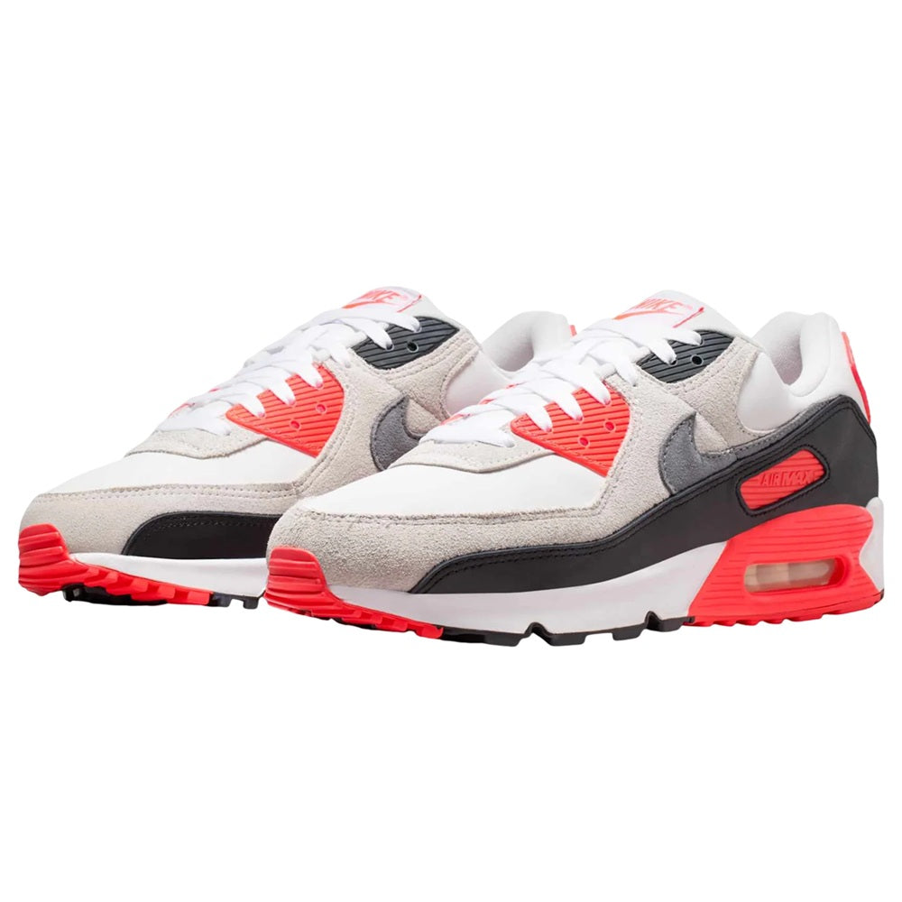 Men's Nike Air Max 90 QS "Infrared 3M" White/Particle Grey (IU1055 100)