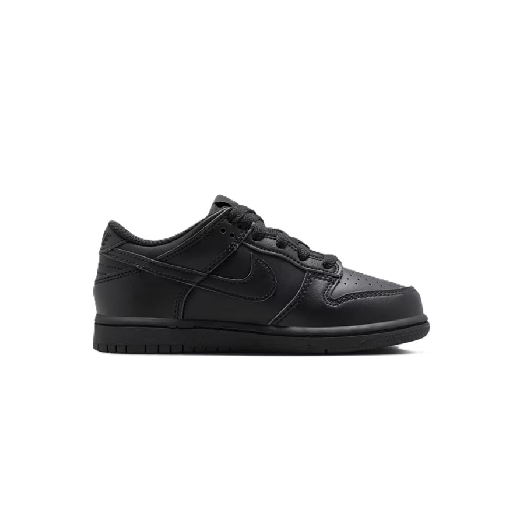 Little Kid's Nike Dunk Low Black/Black-Black (IU7765 009)