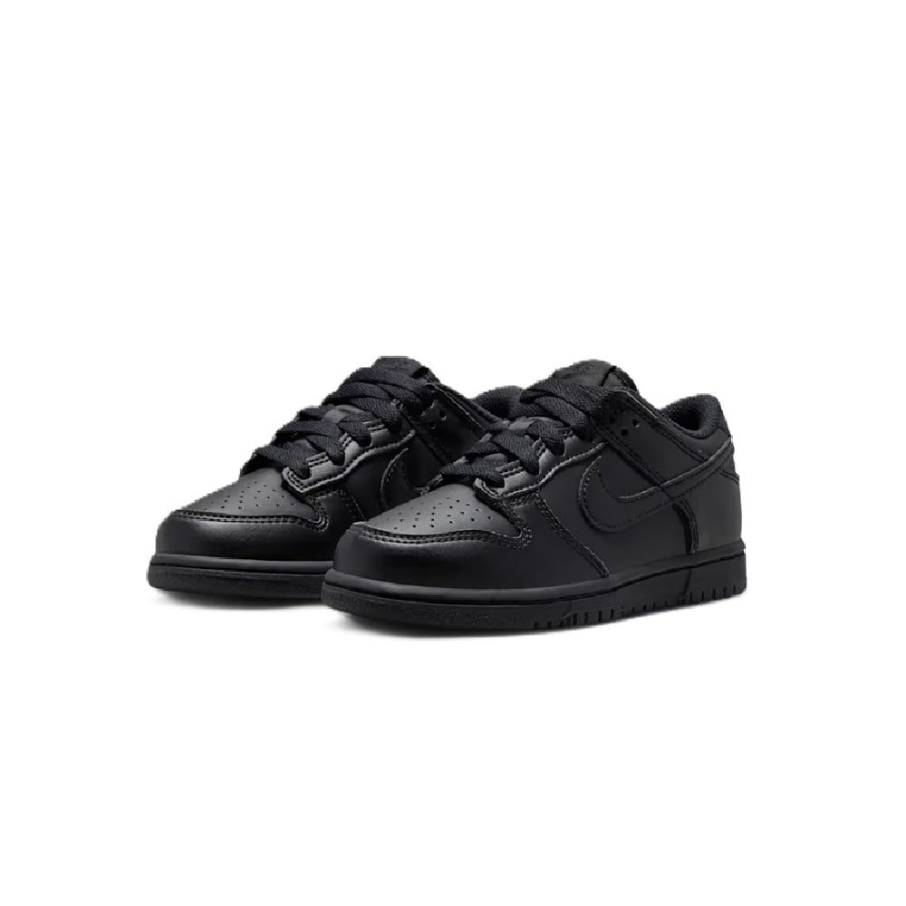 Little Kid's Nike Dunk Low Black/Black-Black (IU7765 009)
