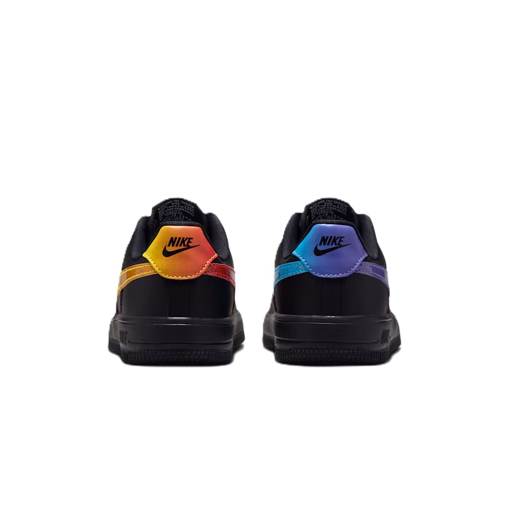 Little Kid's Nike Force 1 Low BB Win Lace Black/Action Grape (IV5949 001)